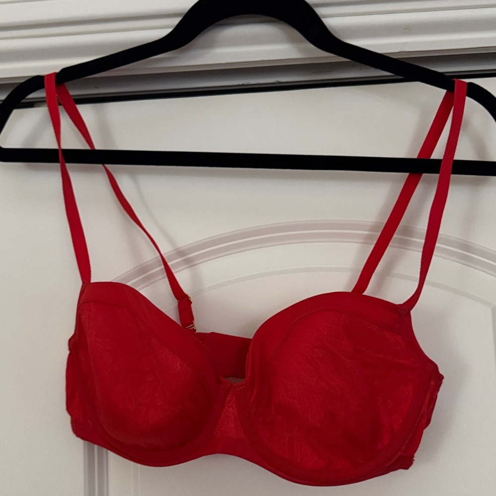 Soma Vibrant Red Lace Bra